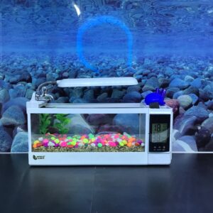JENECA TG-03L белый, аквариум офисный, 3 литра,(zelaqua)